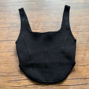 Babaton XS Black Corset Style Tank